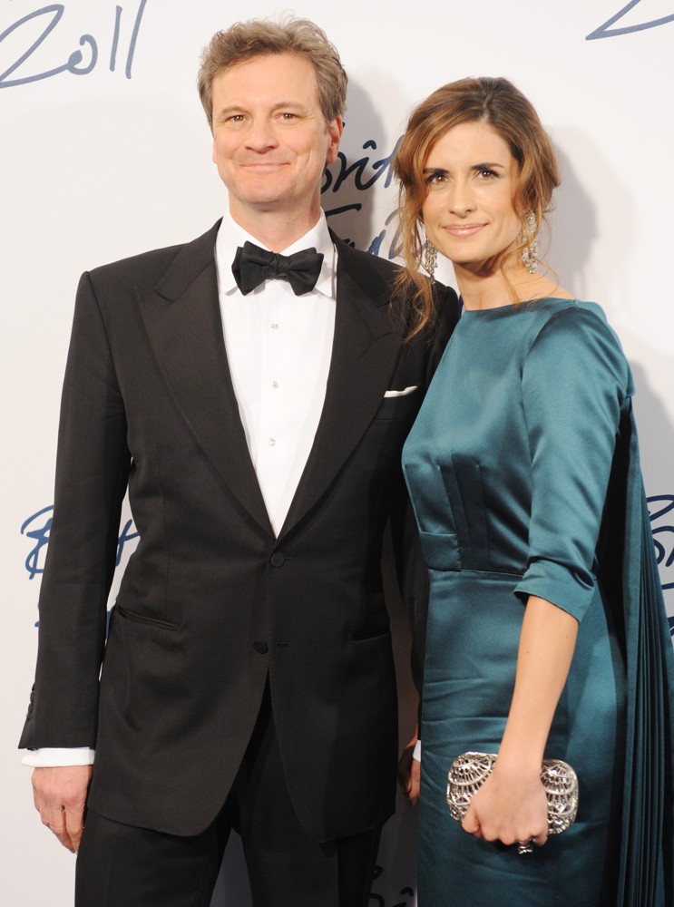 Colin Firth;Livia Giuggioli;<br>British Fashion Awards 2011 - Arrivals